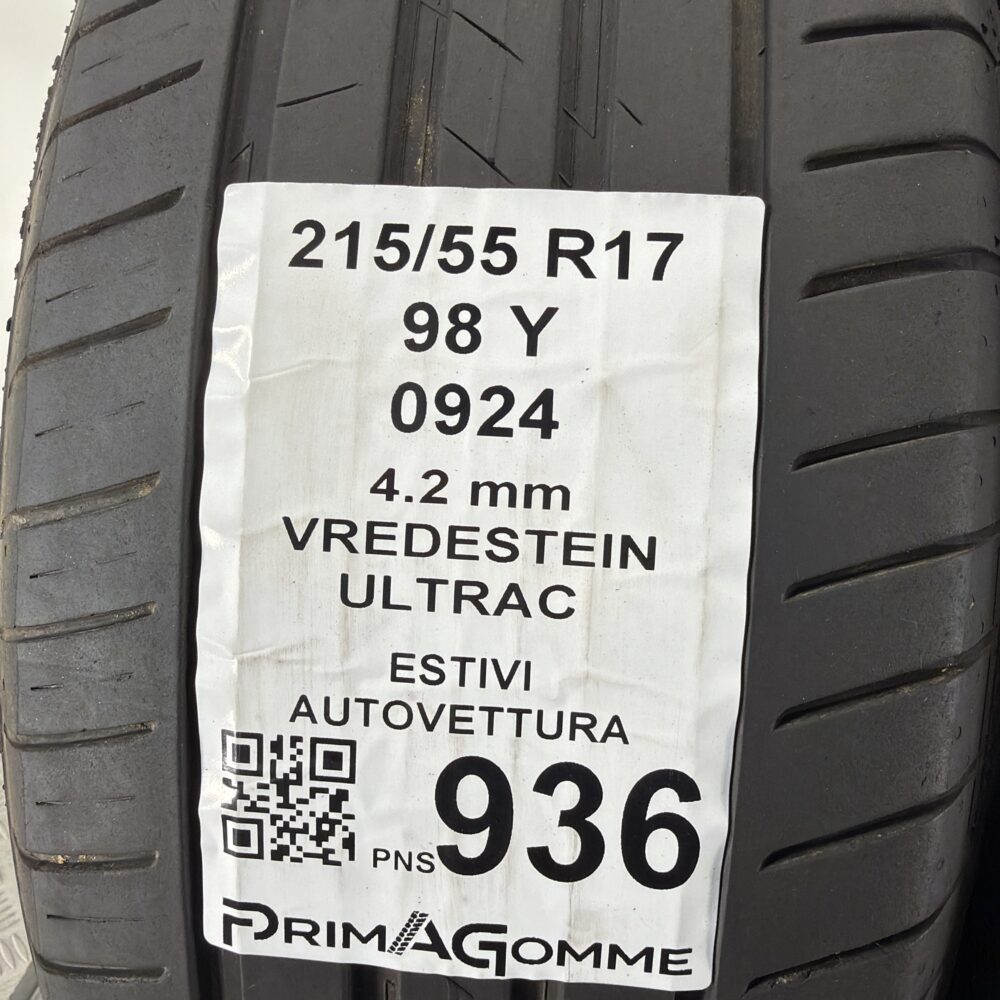 Pneumatici Usati 215 55 R17 98Y Vredestein Ultrac Estive | Gomme Usate | PrimaGomme.it Pneumatici Usati 215 55 R17 98Y Vredestein Ultrac Estive - immagine 3