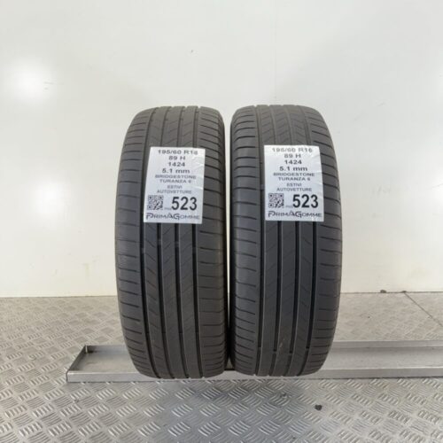 Pneumatici Usati 195 60 R16 89H Bridgestone Turanza 6 73% Estive