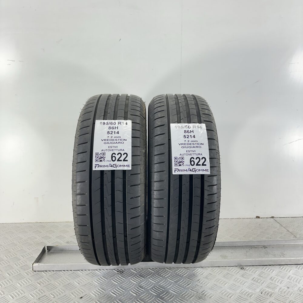 Pneumatici Usati 195 60 R14 86H Vredestein Giugiaro 99% Estive | Gomme Usate | PrimaGomme.it Pneumatici Usati 195 60 R14 86H Vredestein Giugiaro 99% Estive