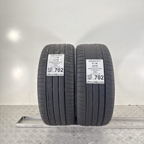 Pneumatici Usati 225 45 R17 91W Bridgestone Turanza T001 71% Estive