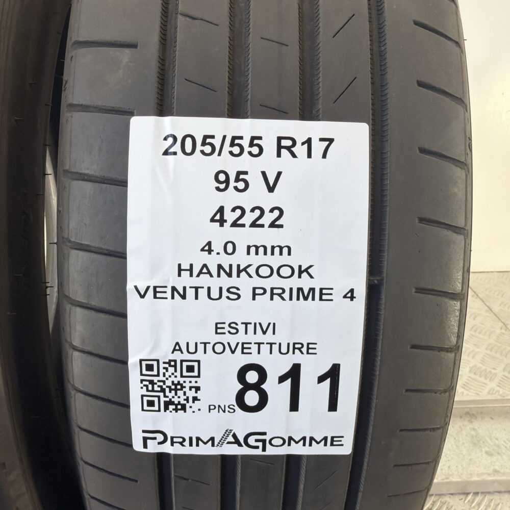 Pneumatici Usati 205 55 R17 95V Hankook Ventus Prime 4 Estive | Gomme Usate | PrimaGomme.it Pneumatici Usati 205 55 R17 95V Hankook Ventus Prime 4 Estive - immagine 3