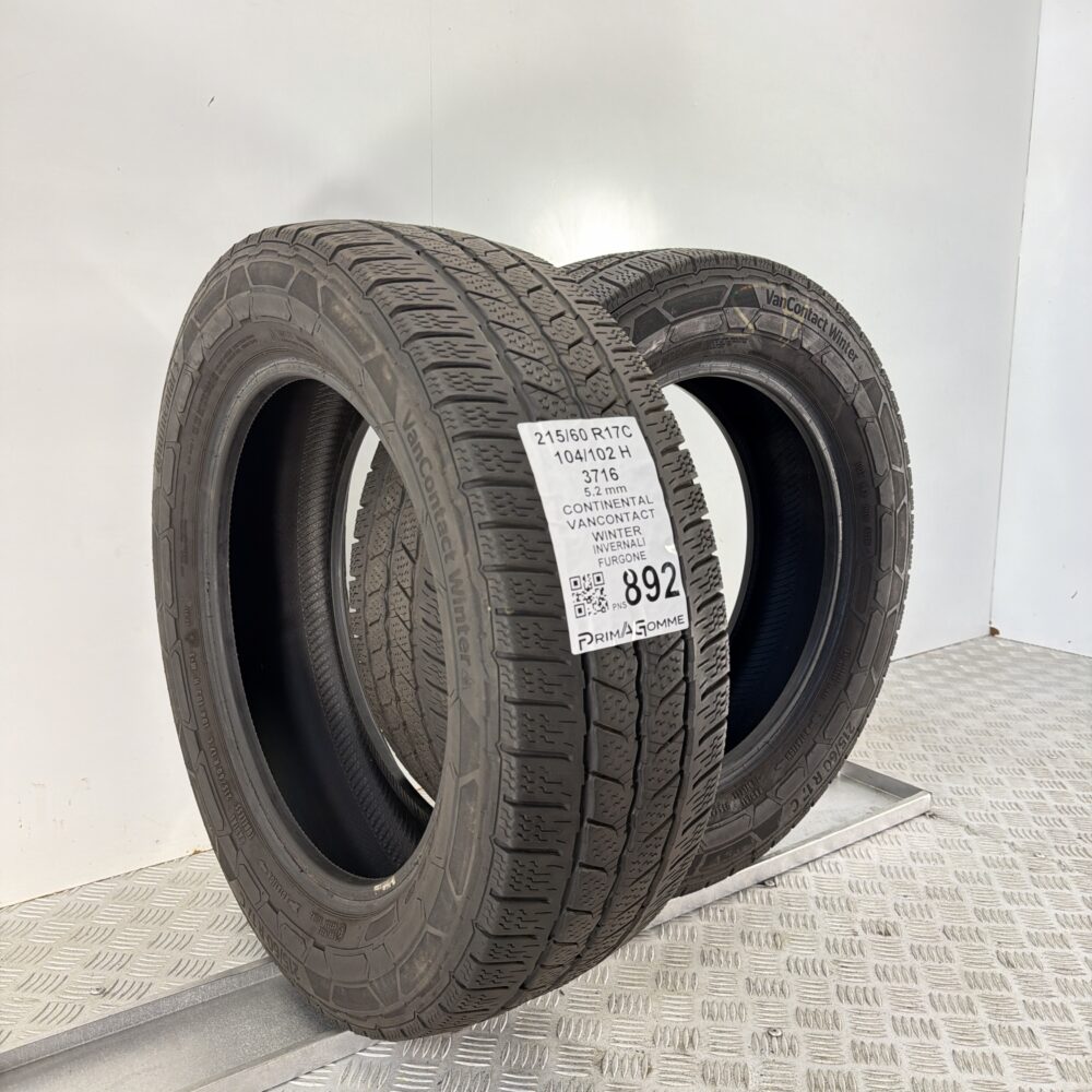 Pneumatici Usati 215 60 R17C 104/102H Continental Vancontact 70% Invernali | Gomme Usate | PrimaGomme.it Pneumatici Usati 215 60 R17C 104/102H Continental Vancontact 70% Invernali - immagine 4