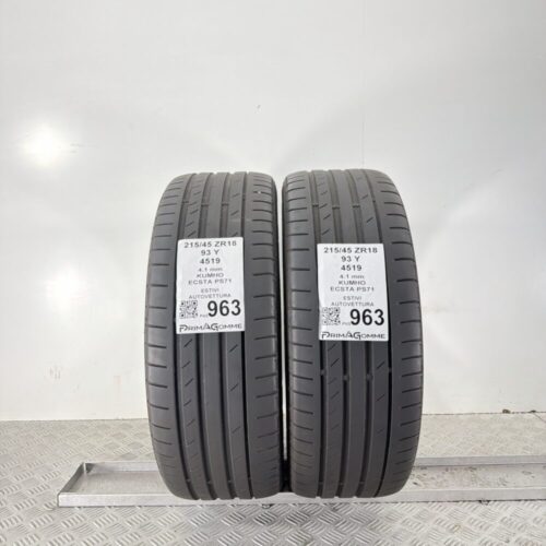 Pneumatici Usati 215 45 ZR18 93Y Kumho ECSTA PS71 Estive
