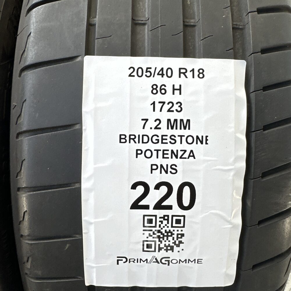 Pneumatici Usati 205 40 R18 86H Bridgestone Potenza 99% Estive | Gomme Usate | PrimaGomme.it Pneumatici Usati 205 40 R18 86H Bridgestone Potenza 99% Estive - immagine 3