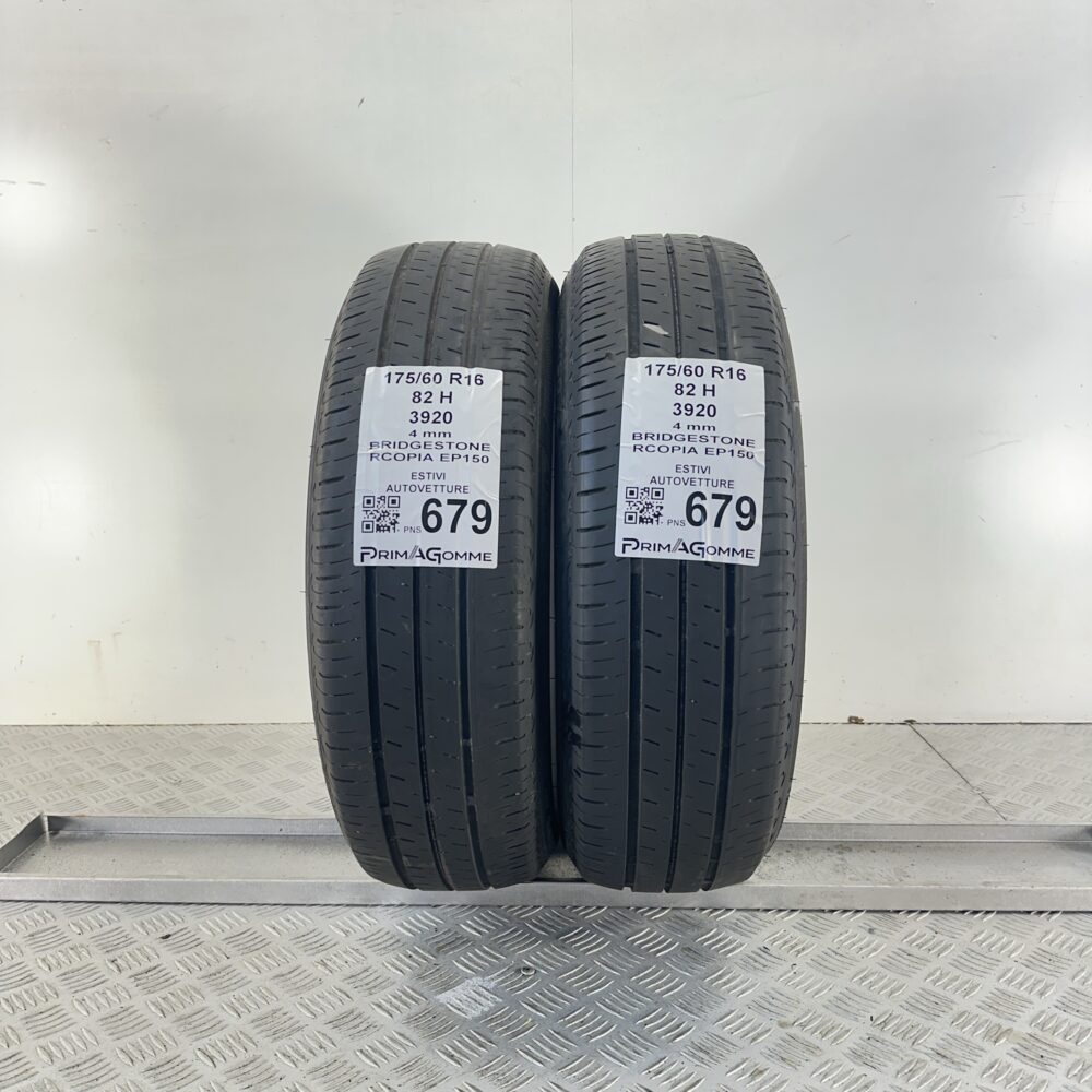 Pneumatici Usati 175 60 R16 82H Bridgestone Rcopia EP150 Estive | Gomme Usate | PrimaGomme.it Pneumatici Usati 175 60 R16 82H Bridgestone Rcopia EP150 Estive