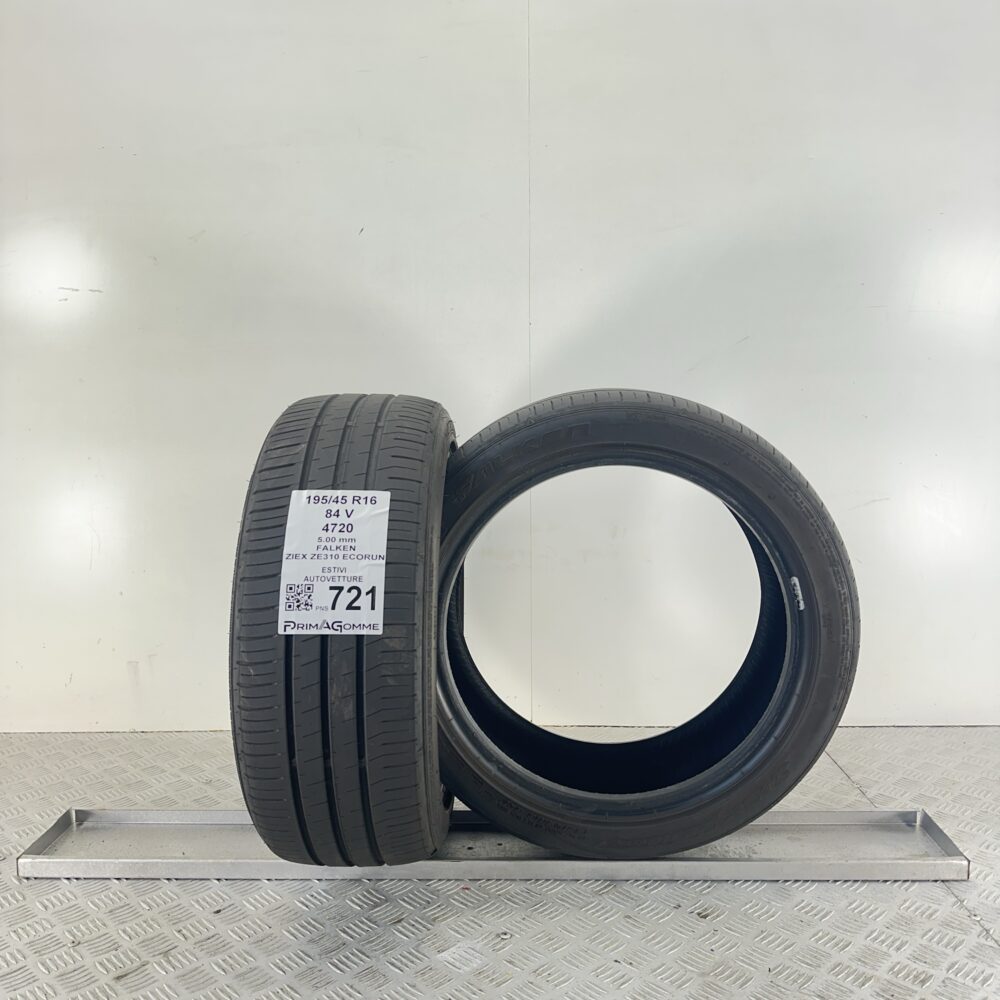 Pneumatici Usati 195 45 R16 84V Falken Ziex ZE310 Ecorun 71% Estive | Gomme Usate | PrimaGomme.it Pneumatici Usati 195 45 R16 84V Falken Ziex ZE310 Ecorun 71% Estive - immagine 4