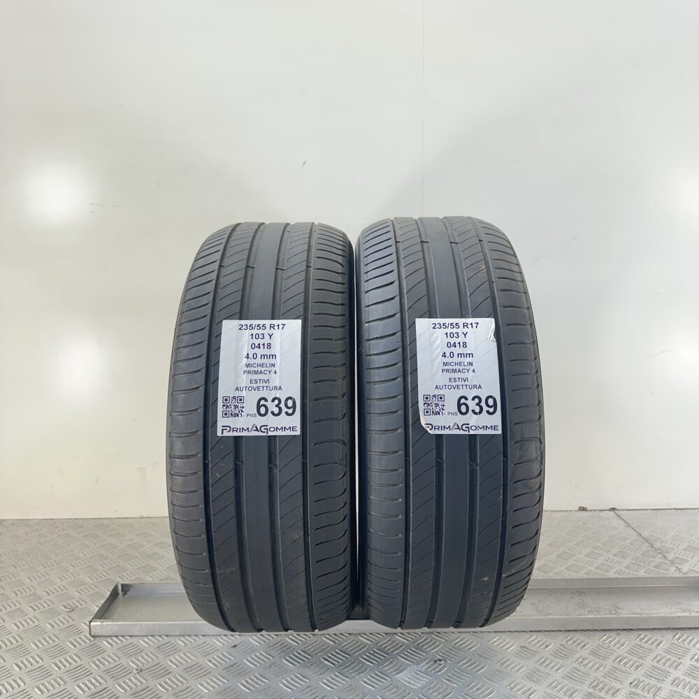 Pneumatici Usati 235 55 R17 103Y Michelin Primacy 4 Estive | Gomme Usate | PrimaGomme.it Pneumatici Usati 235 55 R17 103Y Michelin Primacy 4 Estive