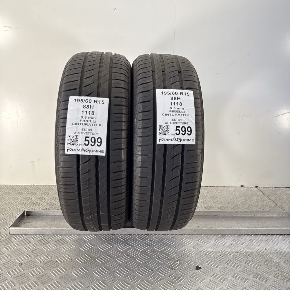 Pneumatici Usati 195 60 R15 88H Pirelli Cinturato P1 78% Estive | Gomme Usate | PrimaGomme.it Pneumatici Usati 195 60 R15 88H Pirelli Cinturato P1 78% Estive