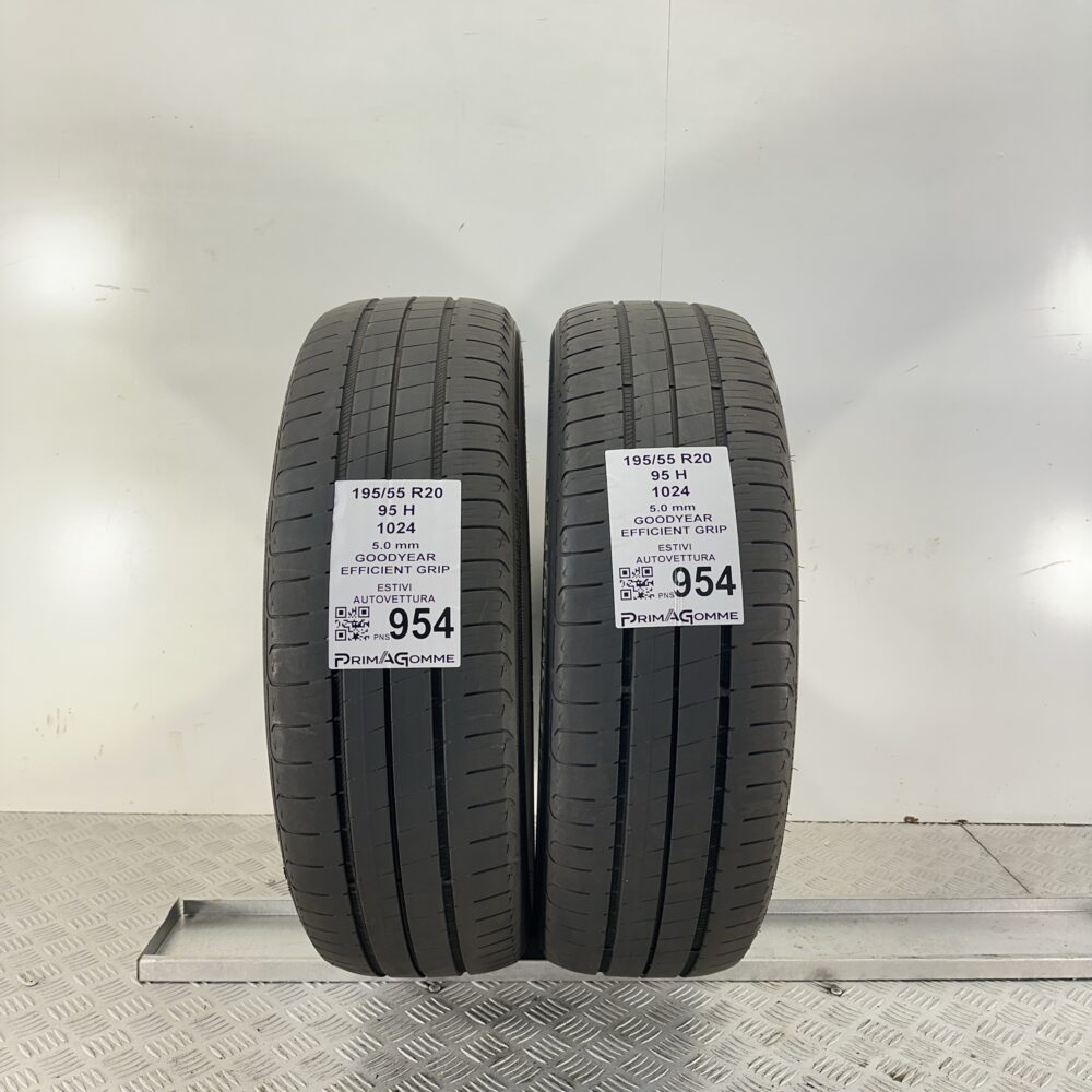 Pneumatici Usati 195 55 R20 95H Goodyear Efficient Grip 71% Estive | Gomme Usate | PrimaGomme.it Pneumatici Usati 195 55 R20 95H Goodyear Efficient Grip 71% Estive