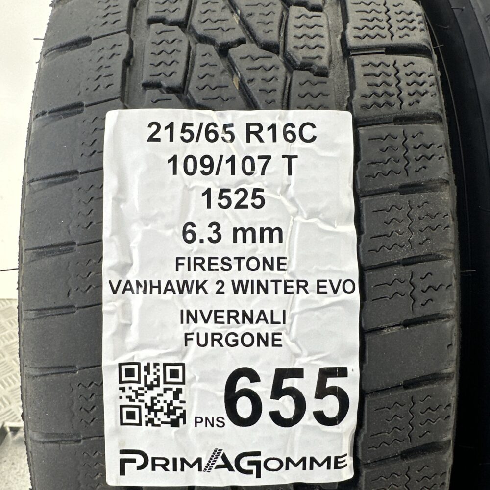 Pneumatici Usati 215 65 R16C 109/107T Firestone Vanhawk 2 Winter Evo 90% Invernali | Gomme Usate | PrimaGomme.it Pneumatici Usati 215 65 R16C 109/107T Firestone Vanhawk 2 Winter Evo 90% Invernali - immagine 3
