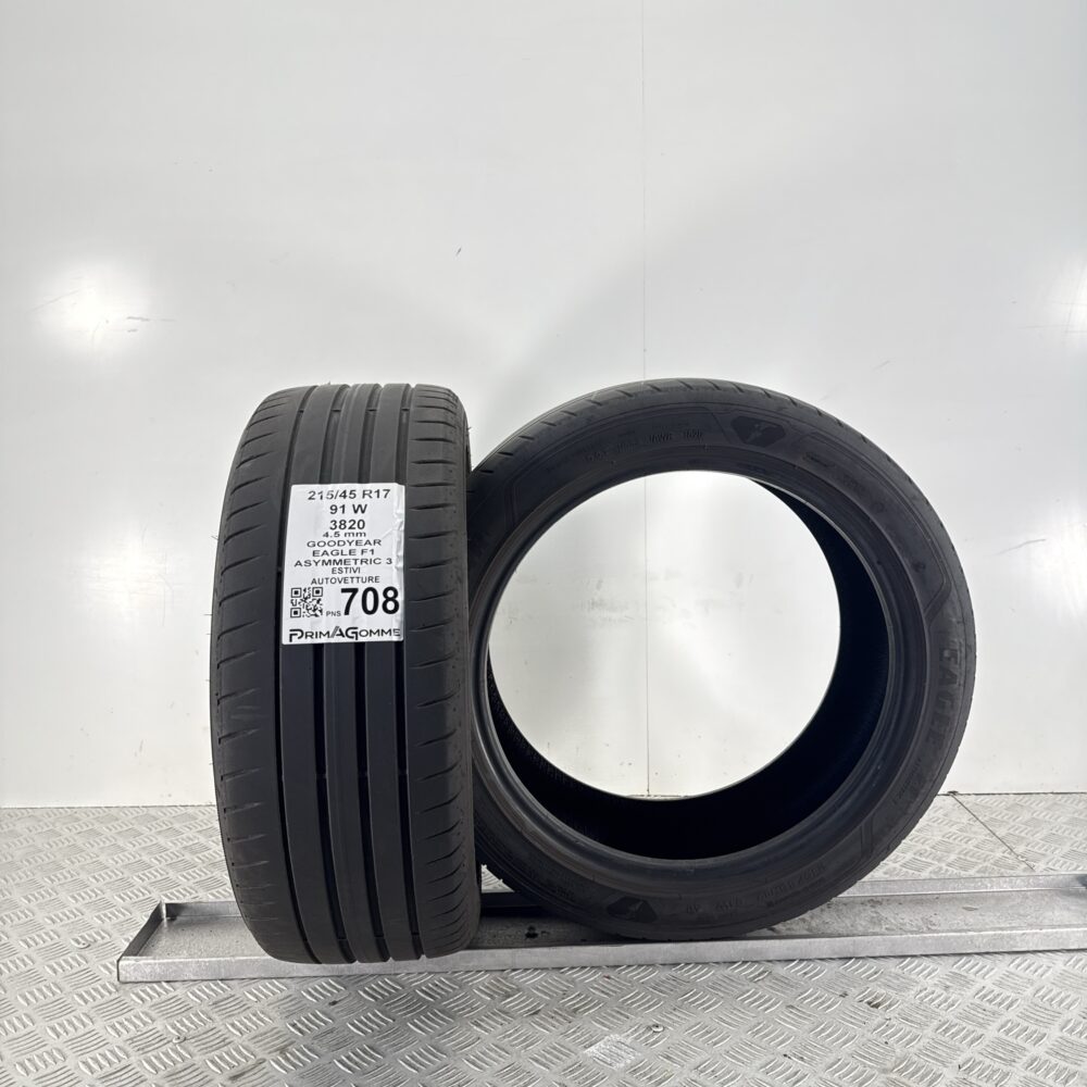 Pneumatici Usati 215 45 R17 91W Goodyear Eagle F1 Asymmetric 3 Estive | Gomme Usate | PrimaGomme.it Pneumatici Usati 215 45 R17 91W Goodyear Eagle F1 Asymmetric 3 Estive - immagine 4