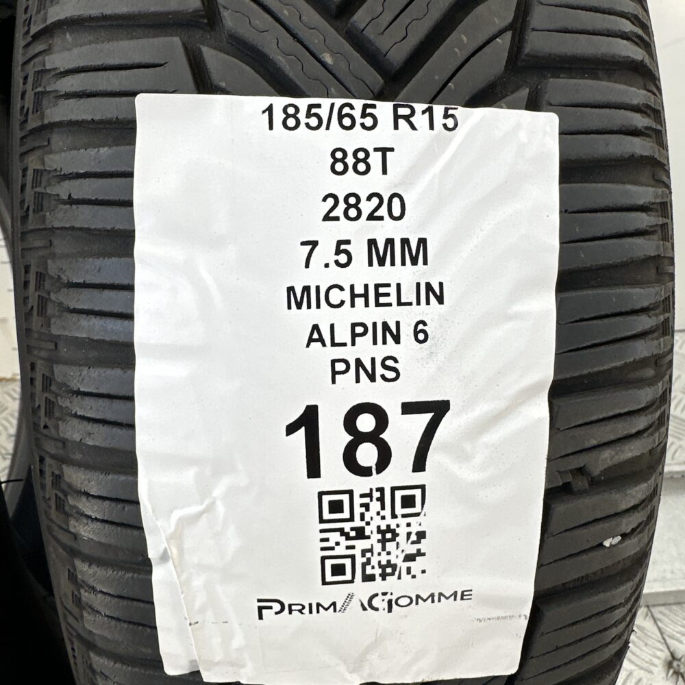 Pneumatici Usati 185 65 R15 88T Michelin Alpin 6 99% Invernali | Gomme Usate | PrimaGomme.it Pneumatici Usati 185 65 R15 88T Michelin Alpin 6 99% Invernali - immagine 3
