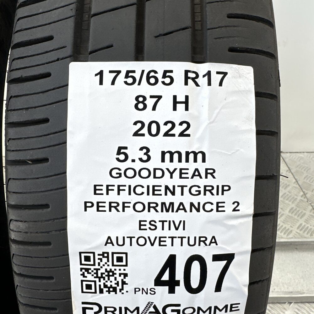 Pneumatici Usati 175 65 R17 87H Goodyear EfficientGrip Performance 2 76% Estive | Gomme Usate | PrimaGomme.it Pneumatici Usati 175 65 R17 87H Goodyear EfficientGrip Performance 2 76% Estive - immagine 3