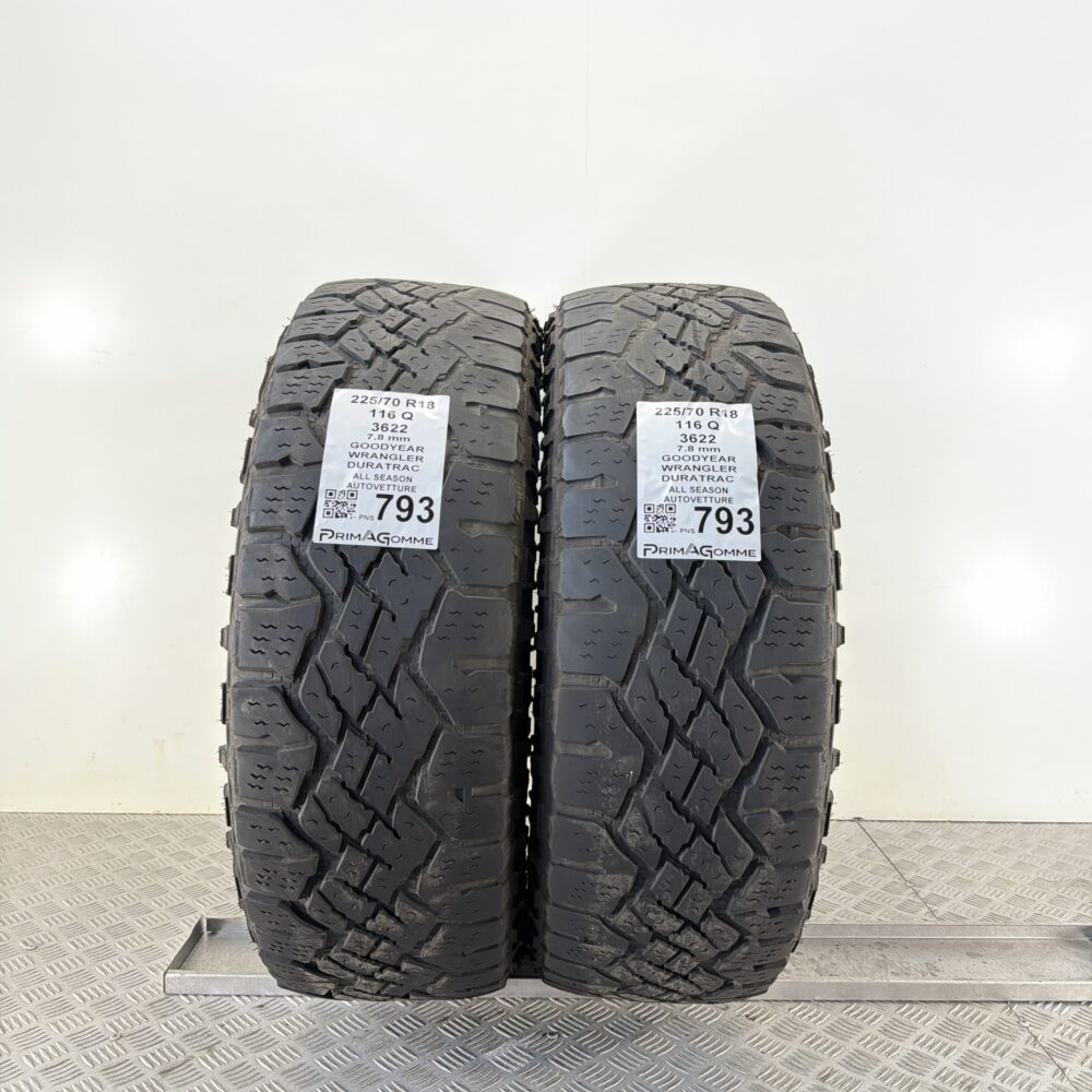 Pneumatici Usati 225 70 R18 116Q Goodyear Wrangler Duratrac 73% Quattro Stagioni | Gomme Usate | PrimaGomme.it Pneumatici Usati 225 70 R18 116Q Goodyear Wrangler Duratrac 73% Quattro Stagioni