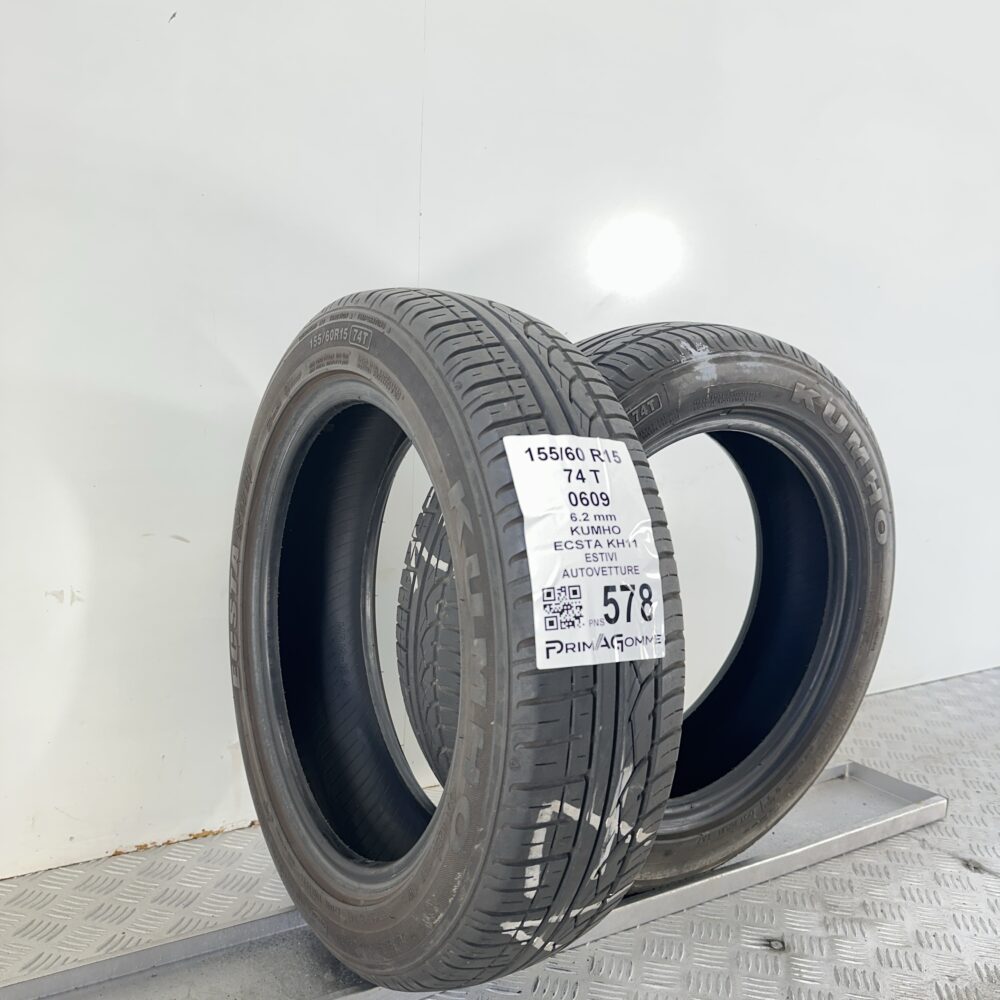Pneumatici Usati 155 60 R15 74T Kumho Ecsta KH11 88% Estive | Gomme Usate | PrimaGomme.it Pneumatici Usati 155 60 R15 74T Kumho Ecsta KH11 88% Estive - immagine 4