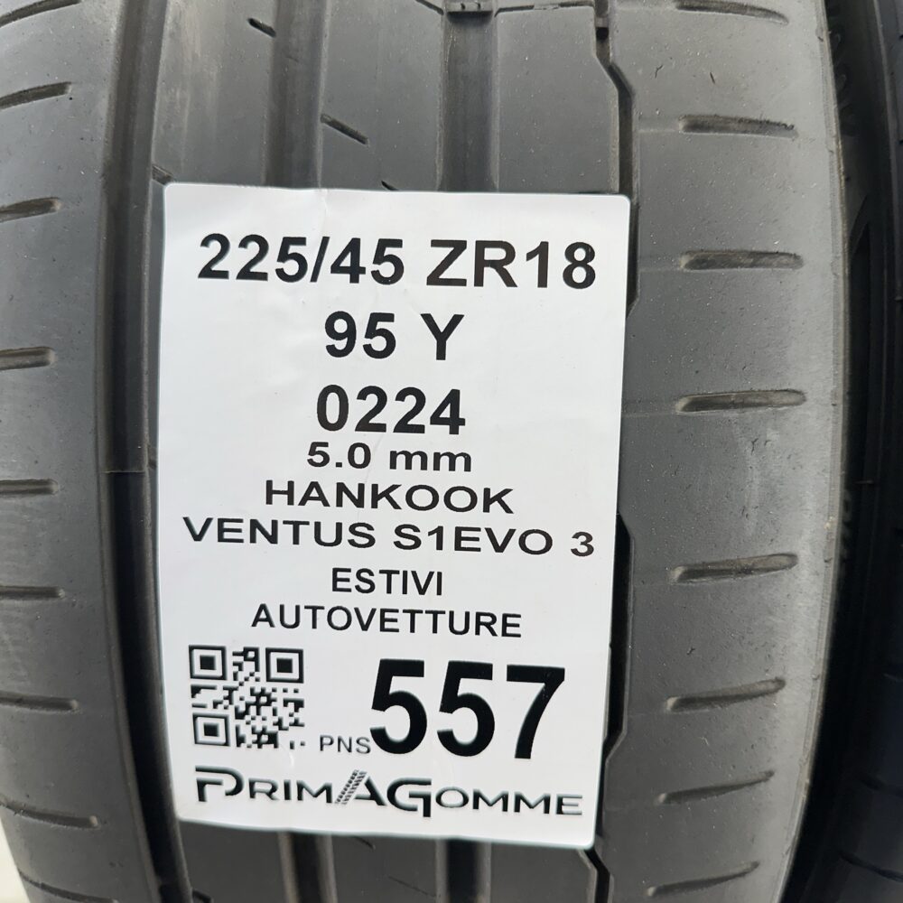 Pneumatici Usati 225 45 ZR18 95Y HANKOOK Ventus S1EVO 3 71% Estive | Gomme Usate | PrimaGomme.it Pneumatici usati 225 45 ZR18 HANKOOK Ventus S1EVO 3 - foto 3