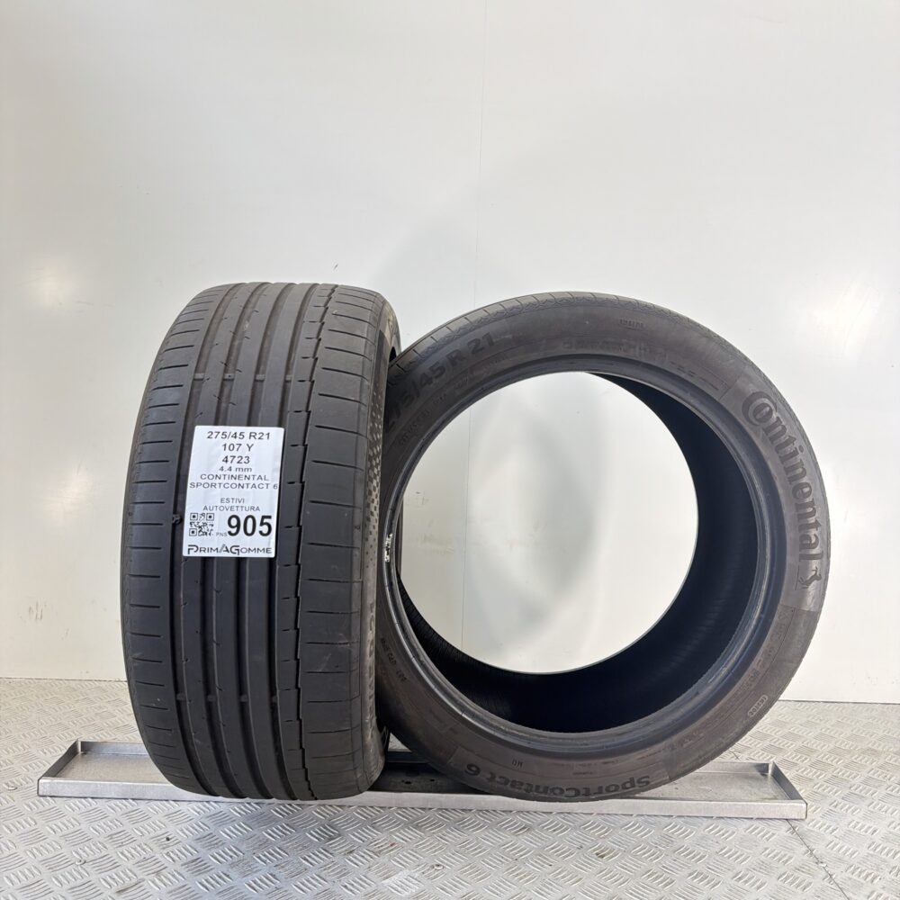Gomme Usate 275 45 R21 107Y Continental SportContact 6 Estive | Gomme Usate | PrimaGomme.it Gomme Usate 275 45 R21 107Y Continental SportContact 6 Estive - immagine 4