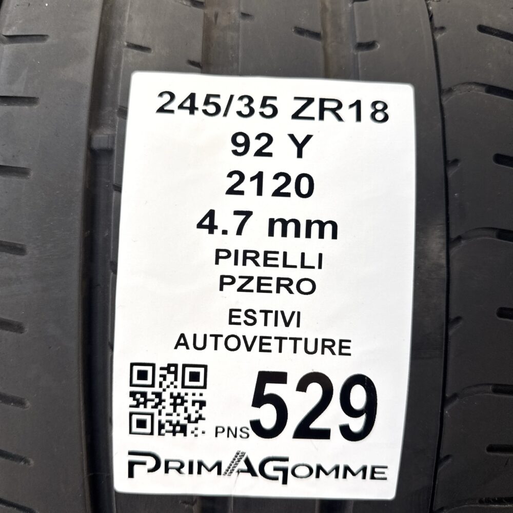 Pneumatici Usati 245 35 ZR18 92Y Pirelli PZero Estive | Gomme Usate | PrimaGomme.it Pneumatici Usati 245 35 ZR18 92Y Pirelli PZero Estive - immagine 3