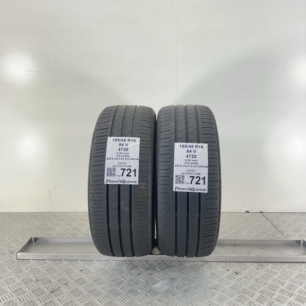 Pneumatici Usati 195 45 R16 84V Falken Ziex ZE310 Ecorun 71% Estive | Gomme Usate | PrimaGomme.it Pneumatici Usati 195 45 R16 84V Falken Ziex ZE310 Ecorun 71% Estive