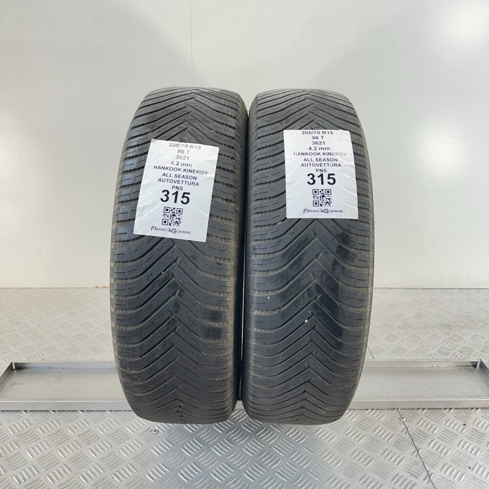 Pneumatici Usati 205 70 R15 96T Hankook Kinergy Quattro Stagioni | Gomme Usate | PrimaGomme.it Pneumatici Usati 205 70 R15 96T Hankook Kinergy Quattro Stagioni