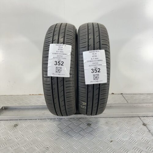 Pneumatici Usati 165 60 R14 75H Kumho Ecowing 90% Estive
