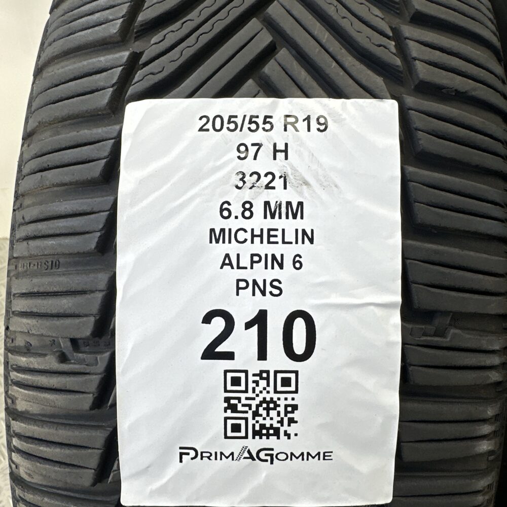 Pneumatici Usati 205 55 R19 97H Michelin Alpin 6 97% Quattro Stagioni | Gomme Usate | PrimaGomme.it Pneumatici Usati 205 55 R19 97H Michelin Alpin 6 97% Quattro Stagioni - immagine 3