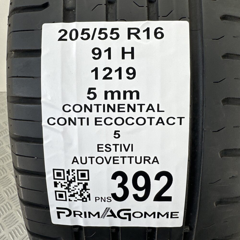 Pneumatici Usati 205 55 R16 91H Continental Ecocontact 5 71% Estive | Gomme Usate | PrimaGomme.it Pneumatici Usati 205 55 R16 91H Continental Ecocontact 5 71% Estive - immagine 3