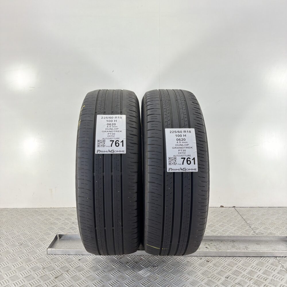 Pneumatici Usati 225 60 R18 100H Dunlop Grandtrek PT30 Estive | Gomme Usate | PrimaGomme.it Pneumatici Usati 225 60 R18 100H Dunlop Grandtrek PT30 Estive