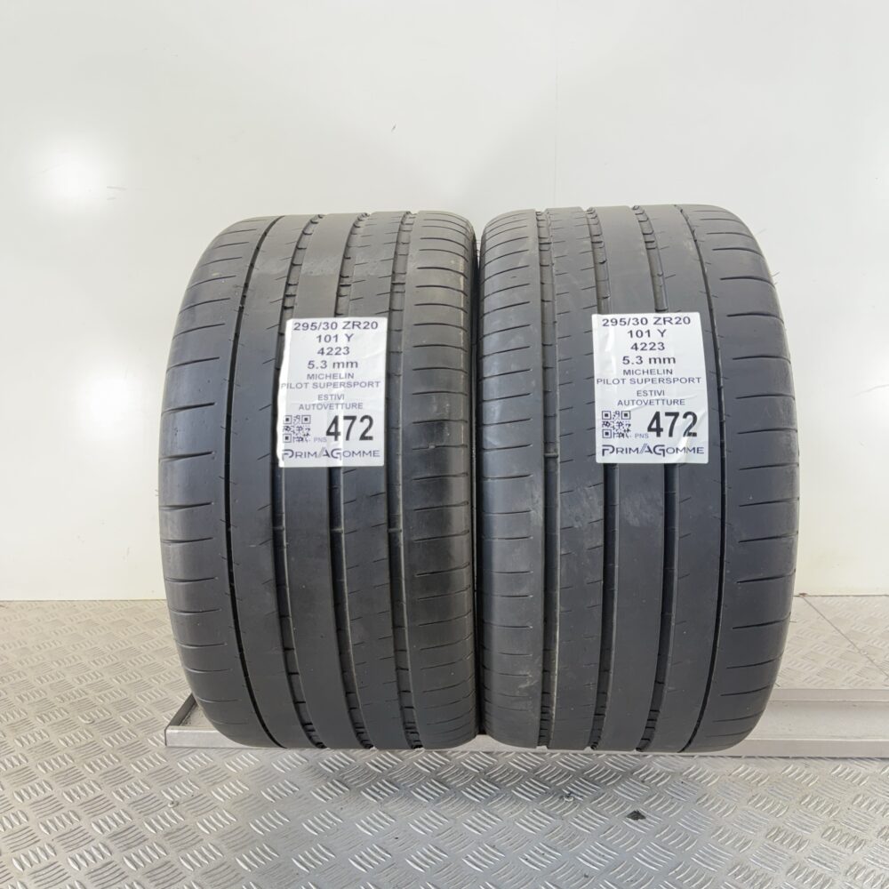 Pneumatici Usati 295 30 ZR20 101Y Michelin Pilot SuperSport 78% Estive | Gomme Usate | PrimaGomme.it Pneumatici Usati 295 30 ZR20 101Y Michelin Pilot SuperSport 78% Estive