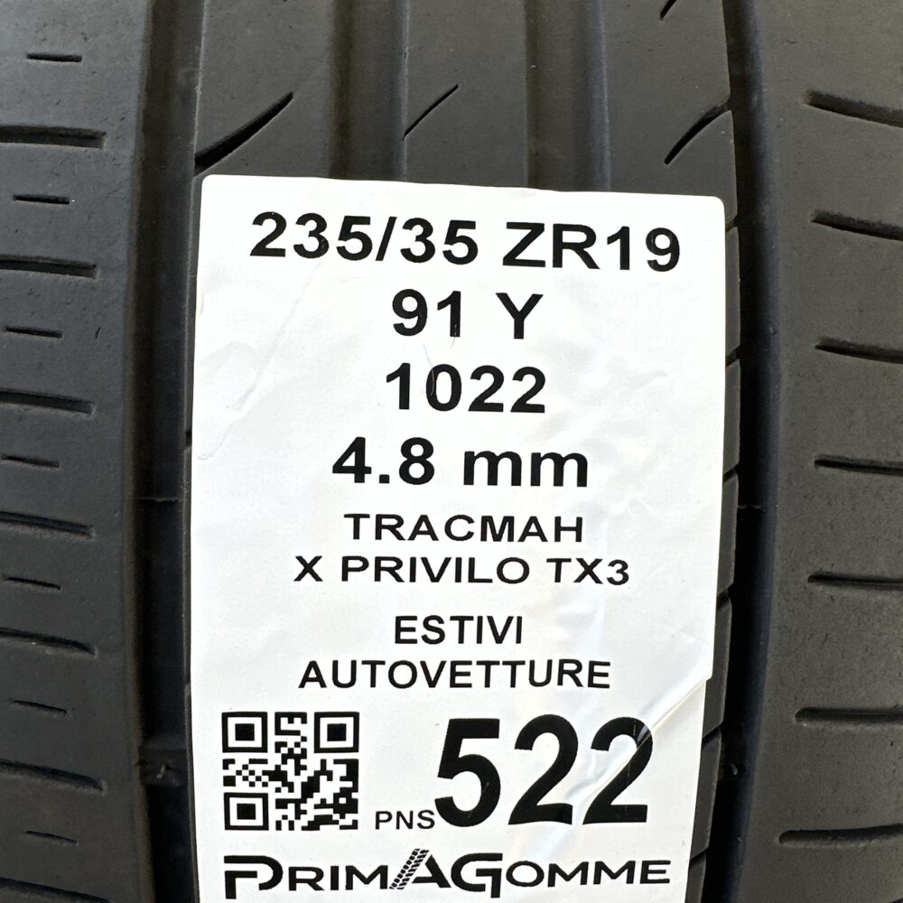 Pneumatici Usati 235 35 ZR19 91Y Tracmah x Privilio TX3 Estive | Gomme Usate | PrimaGomme.it Pneumatici Usati 235 35 ZR19 91Y Tracmah x Privilio TX3 Estive - immagine 3