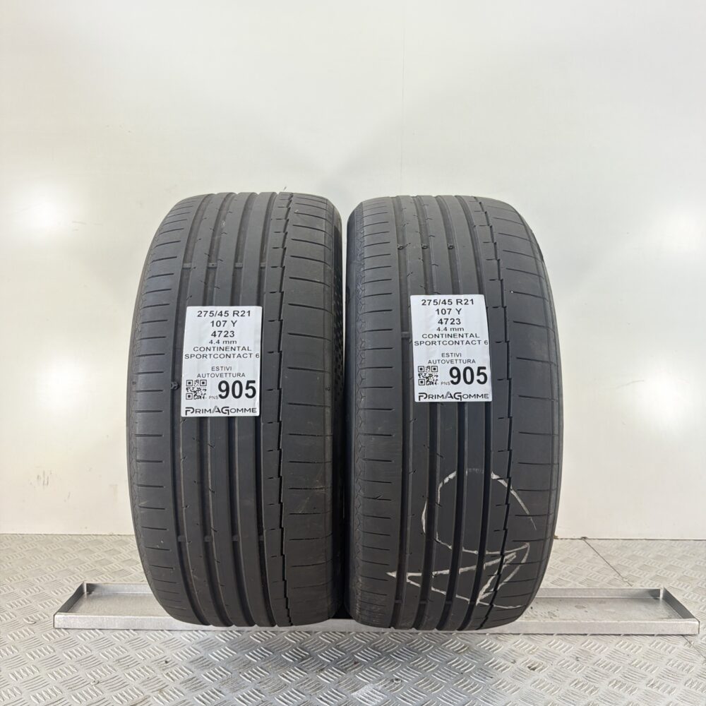 Gomme Usate 275 45 R21 107Y Continental SportContact 6 Estive | Gomme Usate | PrimaGomme.it Gomme Usate 275 45 R21 107Y Continental SportContact 6 Estive