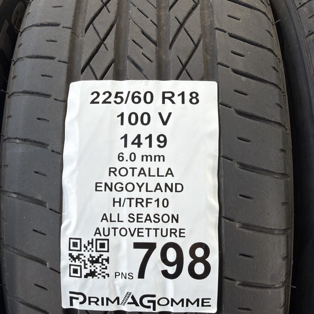 Pneumatici Usati 225 60 R18 100V Rotalla Engoyland H/TRF10 85% Quattro Stagioni | Gomme Usate | PrimaGomme.it Pneumatici Usati 225 60 R18 100V Rotalla Engoyland H/TRF10 85% Quattro Stagioni - immagine 3