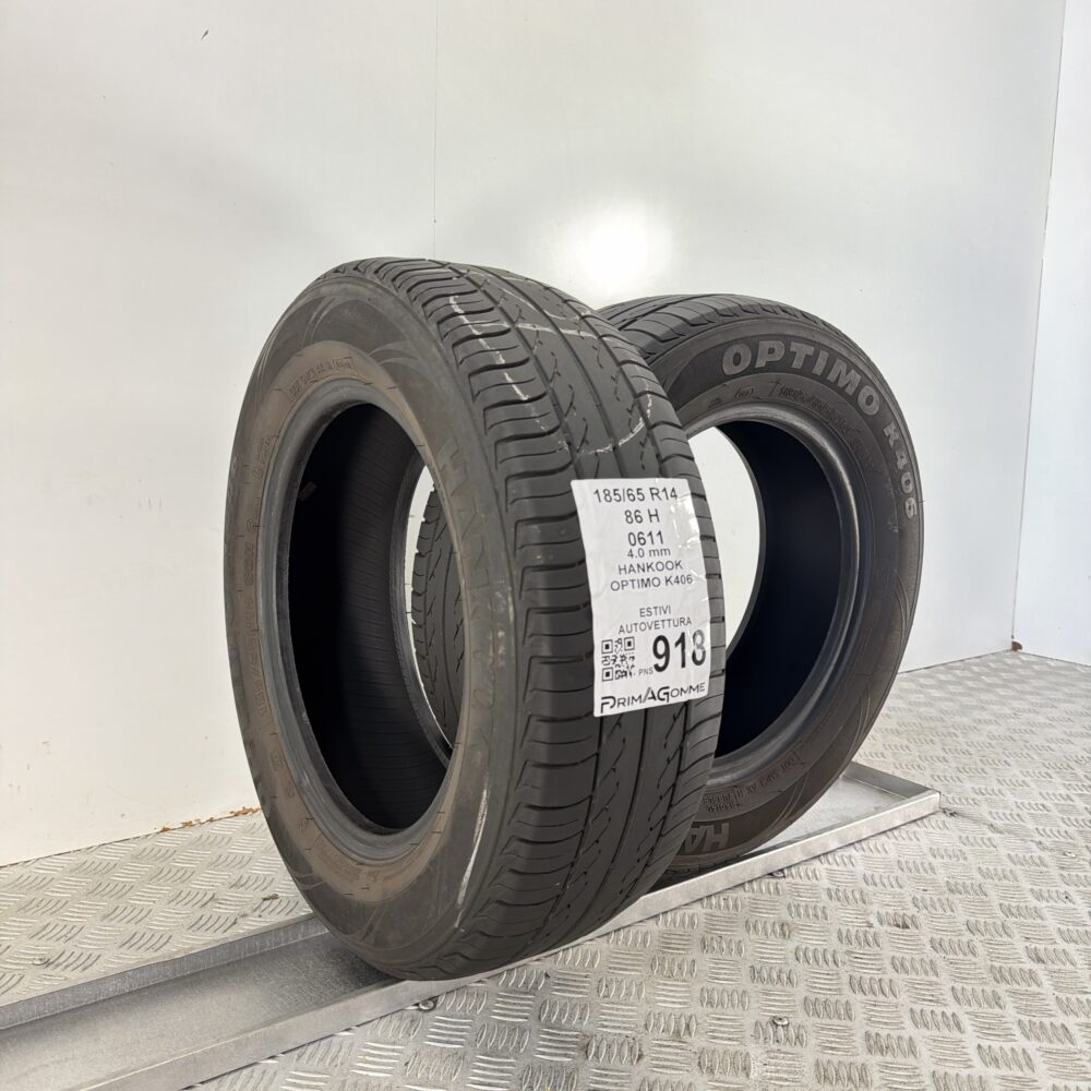 Pneumatici Usati 185 65 R14 86H Hankook Optimo K406 Estive | Gomme Usate | PrimaGomme.it Pneumatici Usati 185 65 R14 86H Hankook Optimo K406 Estive - immagine 4