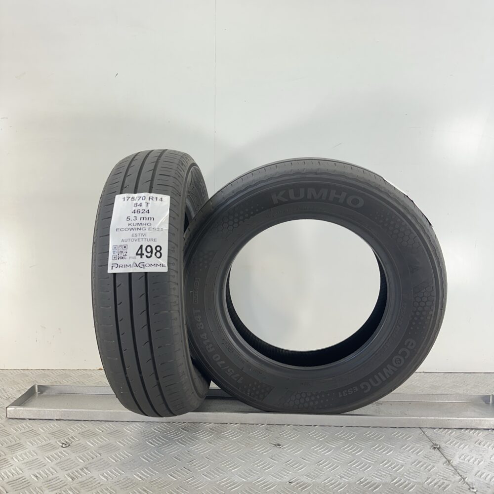 Pneumatici Usati 175 70 R14 84T Kumho Ecowing ES31 76% Estive | Gomme Usate | PrimaGomme.it Pneumatici Usati 175 70 R14 84T Kumho Ecowing ES31 76% Estive - immagine 4