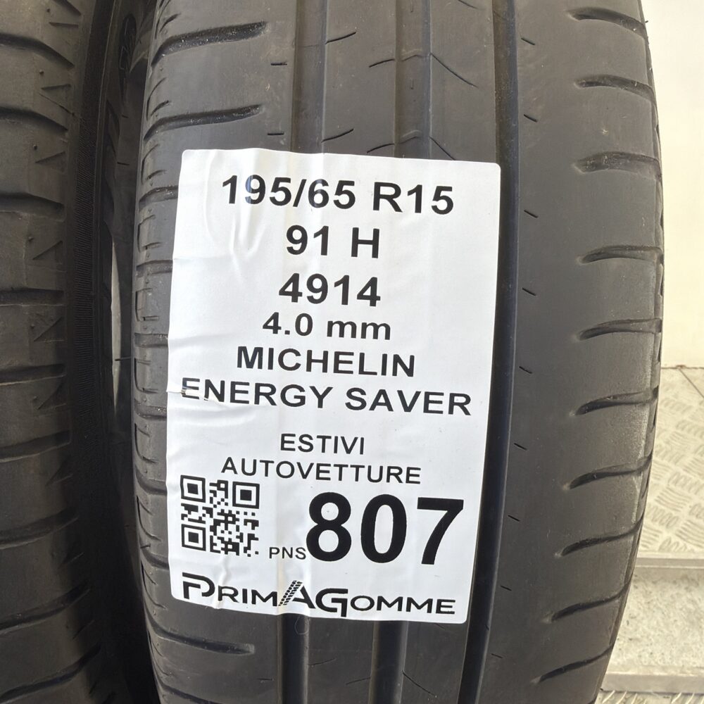 Pneumatici Usati 195 65 R15 91H Michelin Energy Saver Estive | Gomme Usate | PrimaGomme.it Pneumatici Usati 195 65 R15 91H Michelin Energy Saver Estive - immagine 3