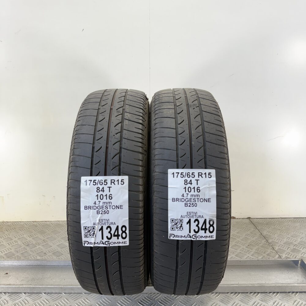 Gomme Usate 175 65 R15 84T Bridgestone B250 Estive | Gomme Usate | PrimaGomme.it Gomme Usate 175 65 R15 84T Bridgestone B250 Estive