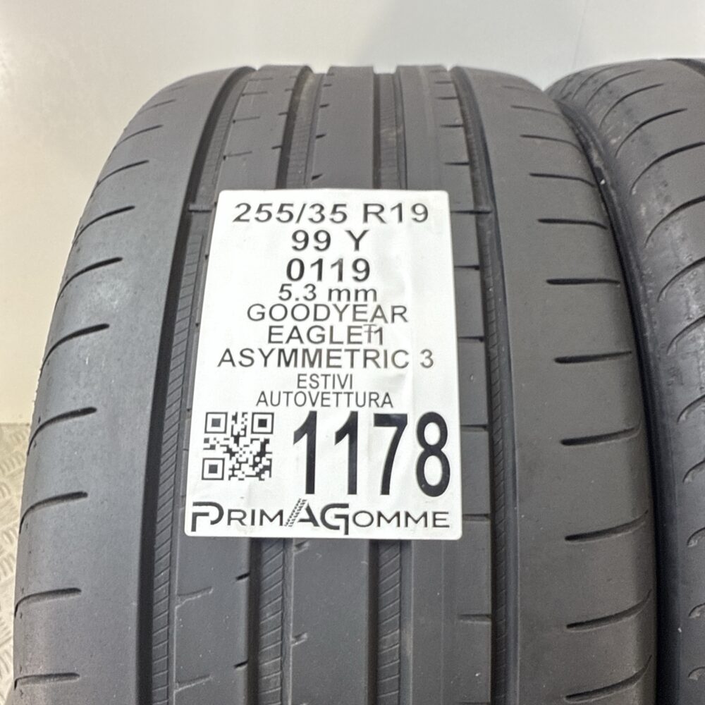 Gomme Usate 255 35 R19 99Y Goodyear Eagle F1 Asymmetric 3 76% Estive | Gomme Usate | PrimaGomme.it Gomme Usate 255 35 R19 99Y Goodyear Eagle F1 Asymmetric 3 76% Estive - immagine 3
