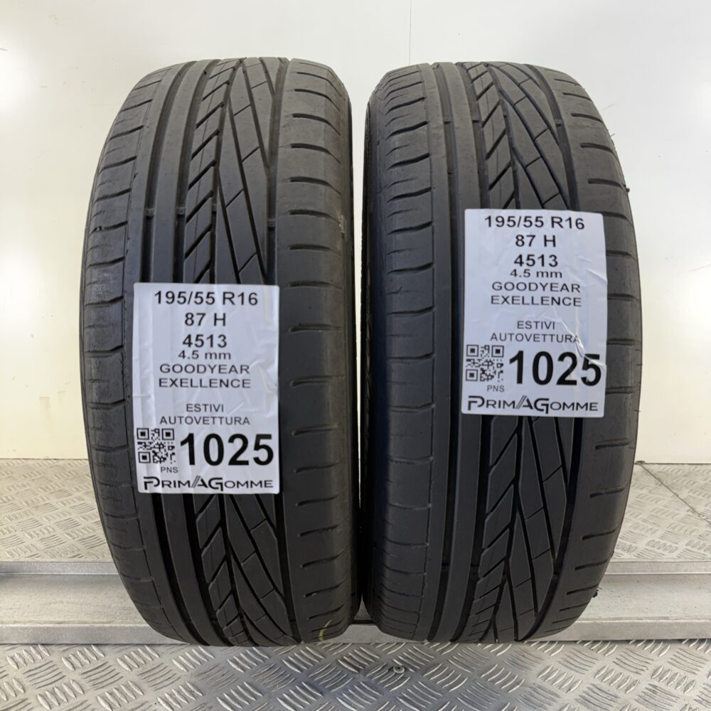 Gomme Usate 195/55 R16 87H Goodyear Excellence Estive | Gomme Usate | PrimaGomme.it Gomme Usate 195/55 R16 87H Goodyear Excellence Estive