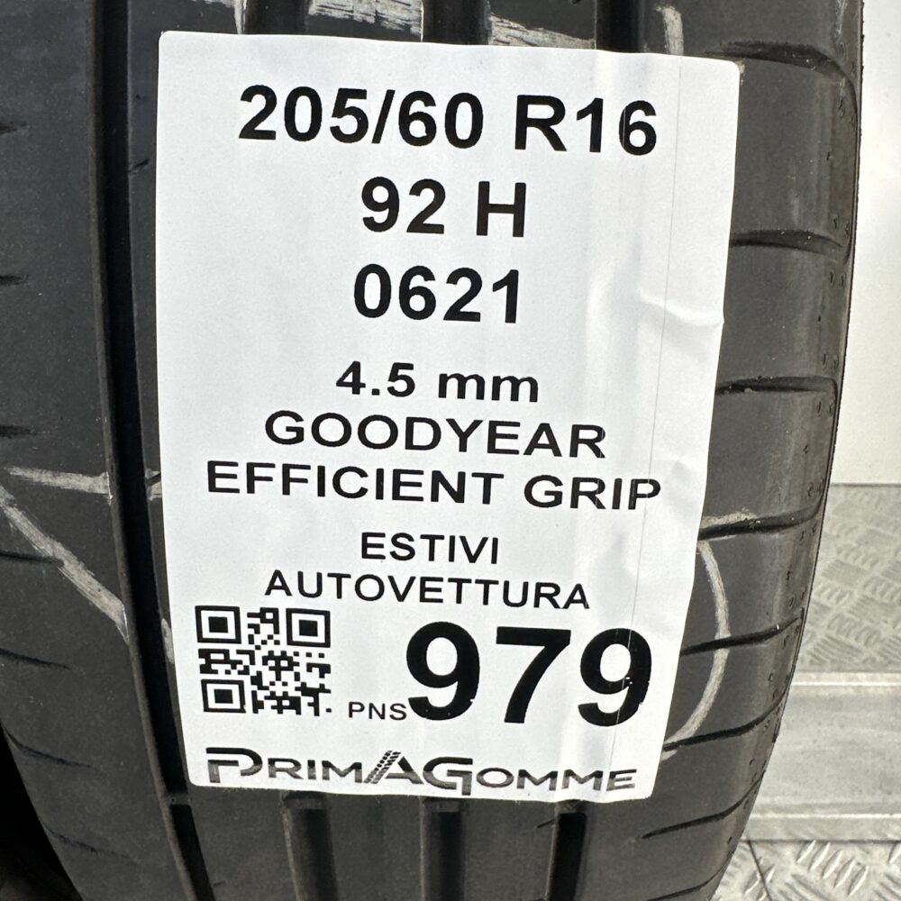 Gomme Usate 205 60 R16 92H Goodyear Efficient Grip Estive | Gomme Usate | PrimaGomme.it Gomme Usate 205 60 R16 92H Goodyear Efficient Grip Estive - immagine 3