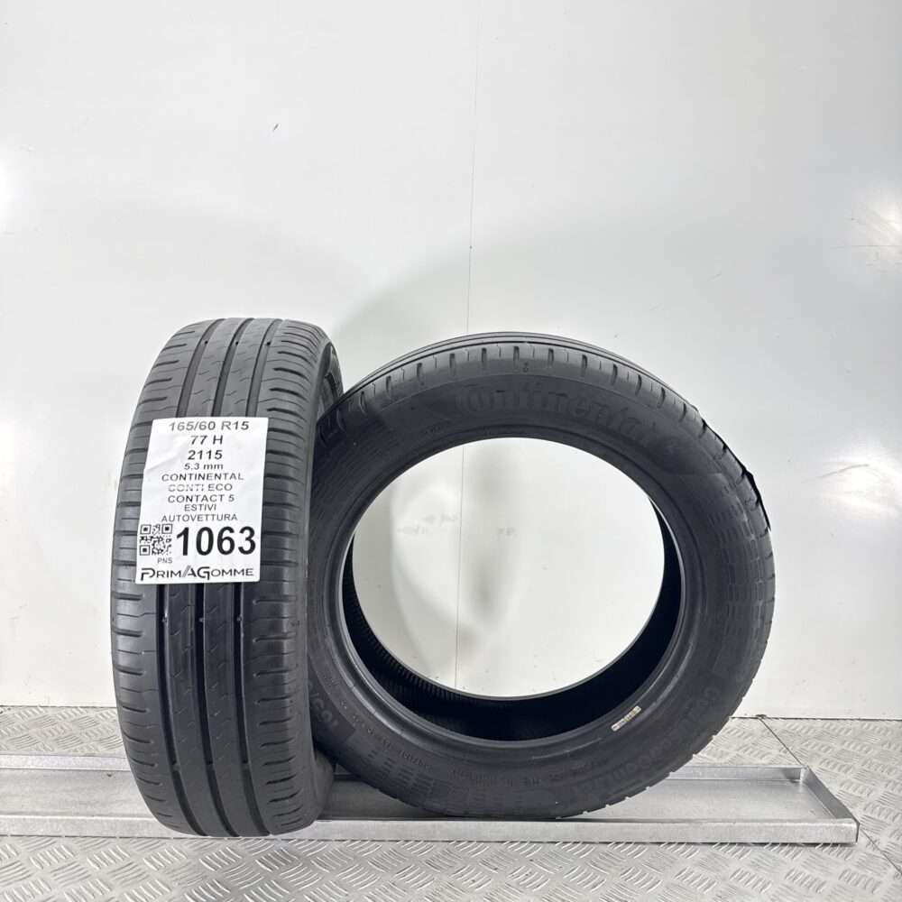 Gomme Usate 165 60 R15 77H Continental Conti Eco Contact 5 76% Estive | Gomme Usate | PrimaGomme.it Gomme Usate 165 60 R15 77H Continental Conti Eco Contact 5 76% Estive - immagine 6