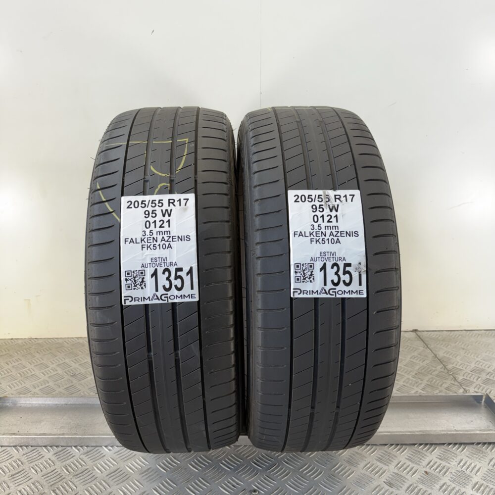 Gomme Usate 205 55 R17 95W Falken Azenis FK510A Estive | Gomme Usate | PrimaGomme.it Gomme Usate 205 55 R17 95W Falken Azenis FK510A Estive