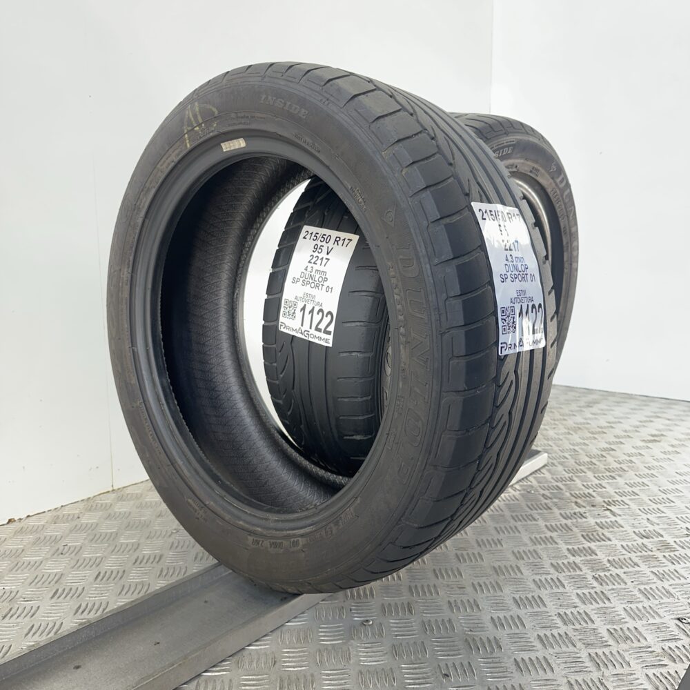 Gomme Usate 215 50 R17 95V Dunlop SP Sport 01 Estive | Gomme Usate | PrimaGomme.it Gomme Usate 215 50 R17 95V Dunlop SP Sport 01 Estive - immagine 5
