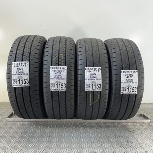 Gomme Usate 215 65 R15C 104/102T Kumho Portran KC53 90% Estive