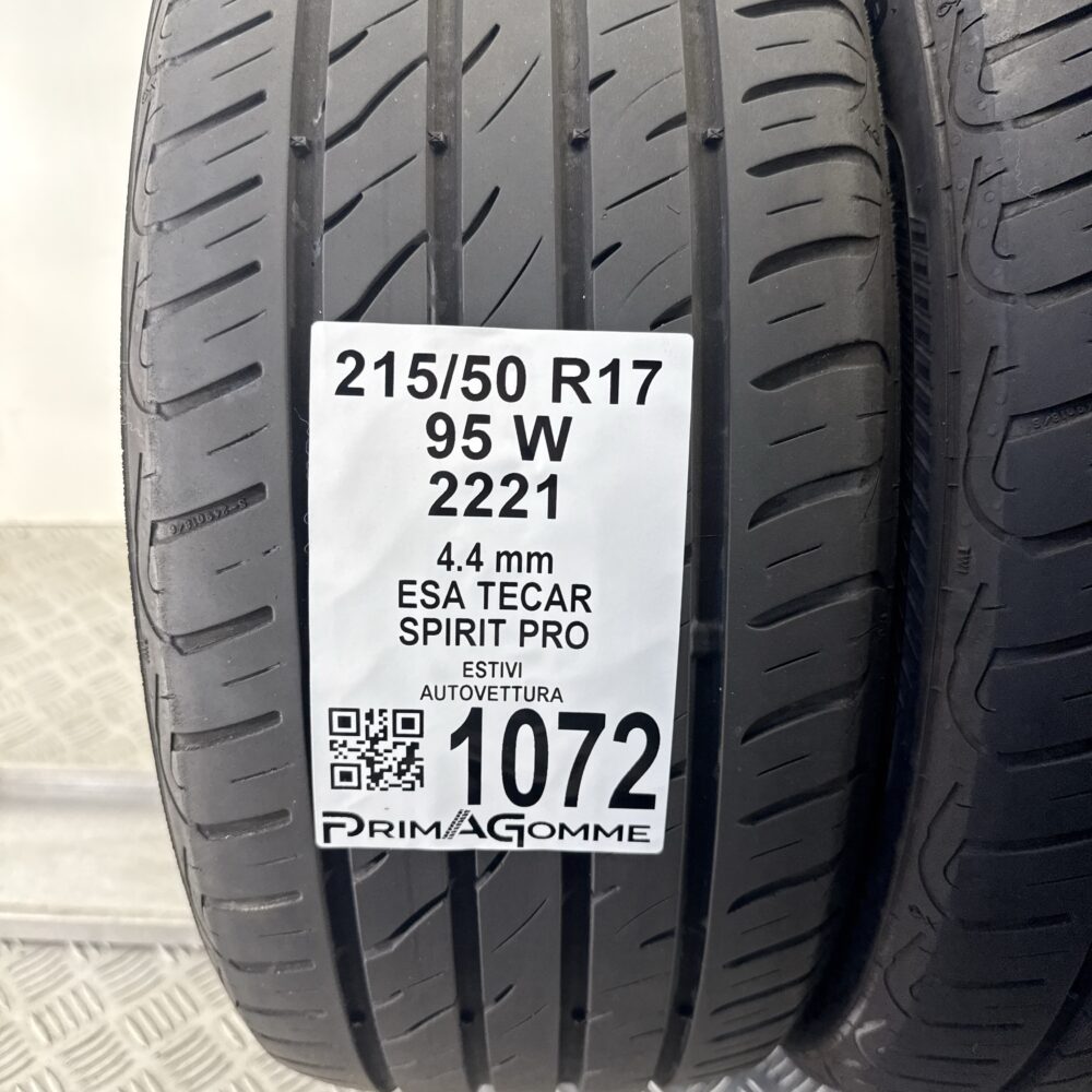 Gomme Usate 215 50 R17 95W ESA TECAR Spirit Pro Estive | Gomme Usate | PrimaGomme.it Gomme Usate 215 50 R17 95W ESA TECAR Spirit Pro Estive - immagine 3