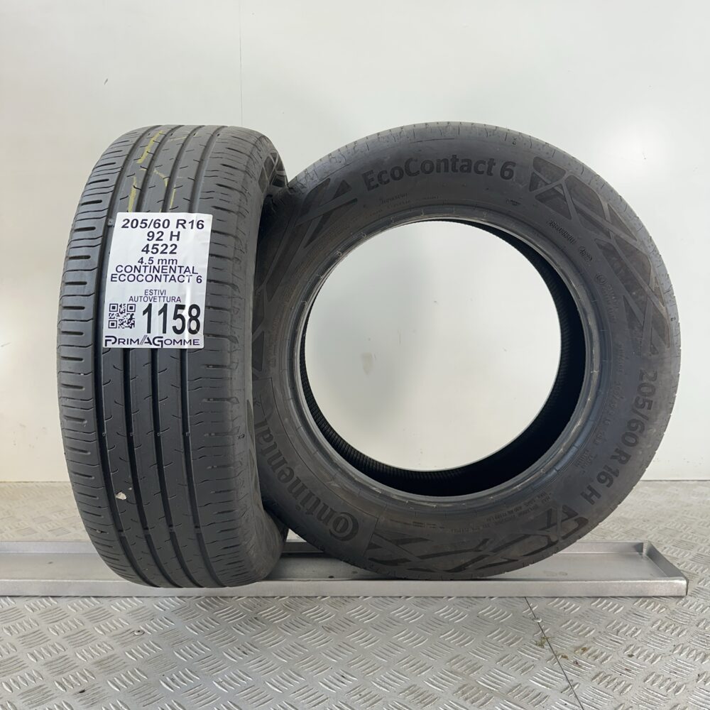 Gomme Usate 205 60 R16 92H Continental Ecocontact 6 Estive | Gomme Usate | PrimaGomme.it Gomme Usate 205 60 R16 92H Continental Ecocontact 6 Estive - immagine 6