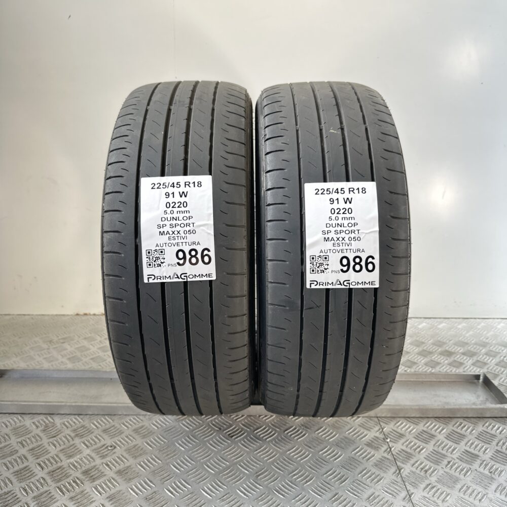 Gomme Usate 225 45 R18 91W Dunlop SP Sport Maxx 050 71% Estive | Gomme Usate | PrimaGomme.it Gomme Usate 225 45 R18 91W Dunlop SP Sport Maxx 050 71% Estive