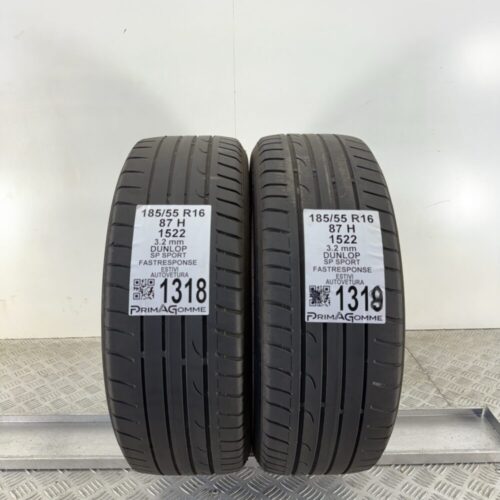 Gomme Usate 185 55 R16 87H Dunlop SP Sport Fastresponse Estive