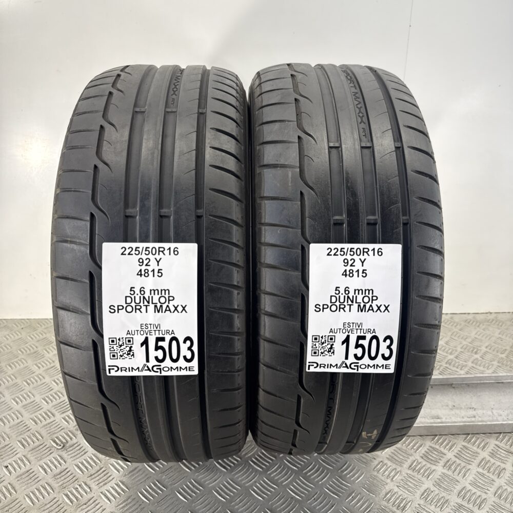 Gomme Usate 225 50 R16 92Y Dunlop Sport Maxx 80% Estive | Gomme Usate | PrimaGomme.it Gomme Usate 225 50 R16 92Y Dunlop Sport Maxx 80% Estive - immagine 10