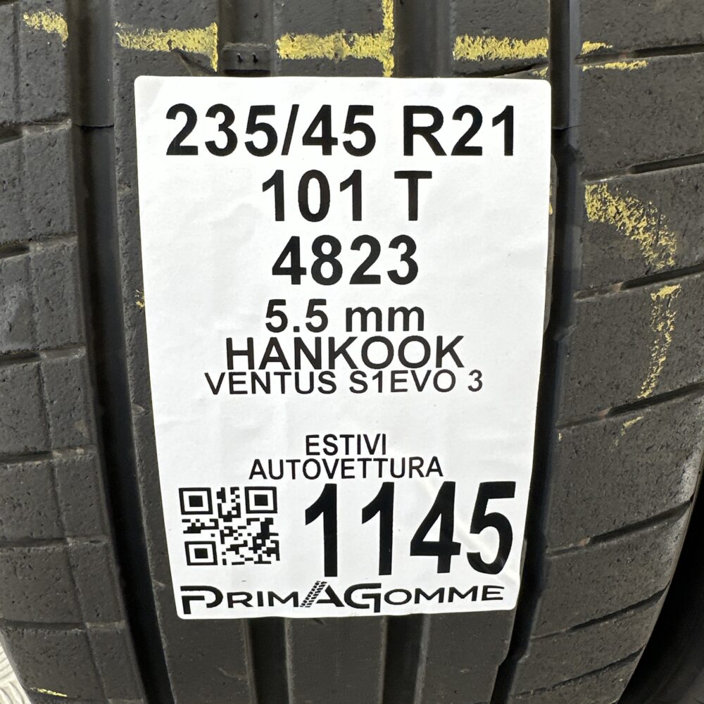 Gomme Usate 235 45 R21 101T Hankook Ventus S1Evo 3 80% Estive | Gomme Usate | PrimaGomme.it Gomme Usate 235 45 R21 101T Hankook Ventus S1Evo 3 80% Estive - immagine 3