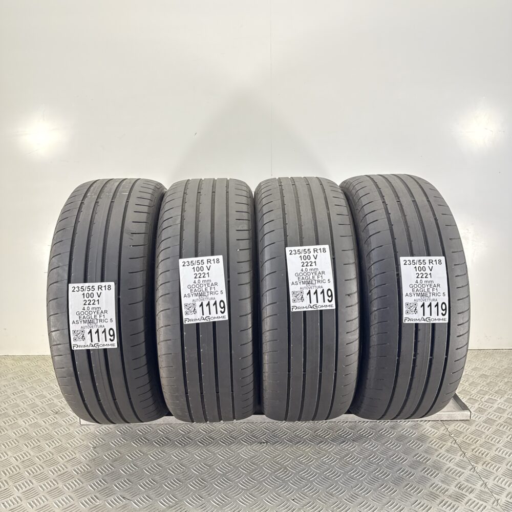 Gomme Usate 235 55 R18 100V Goodyear Eagle F1 Asymmetric 5 Estive | Gomme Usate | PrimaGomme.it Gomme Usate 235 55 R18 100V Goodyear Eagle F1 Asymmetric 5 Estive